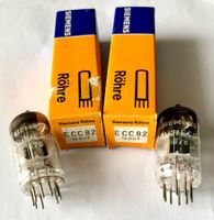 2 Röhren / Radioröhren ECC82 / 12AU7 (2xTriode) NOS, Siemens