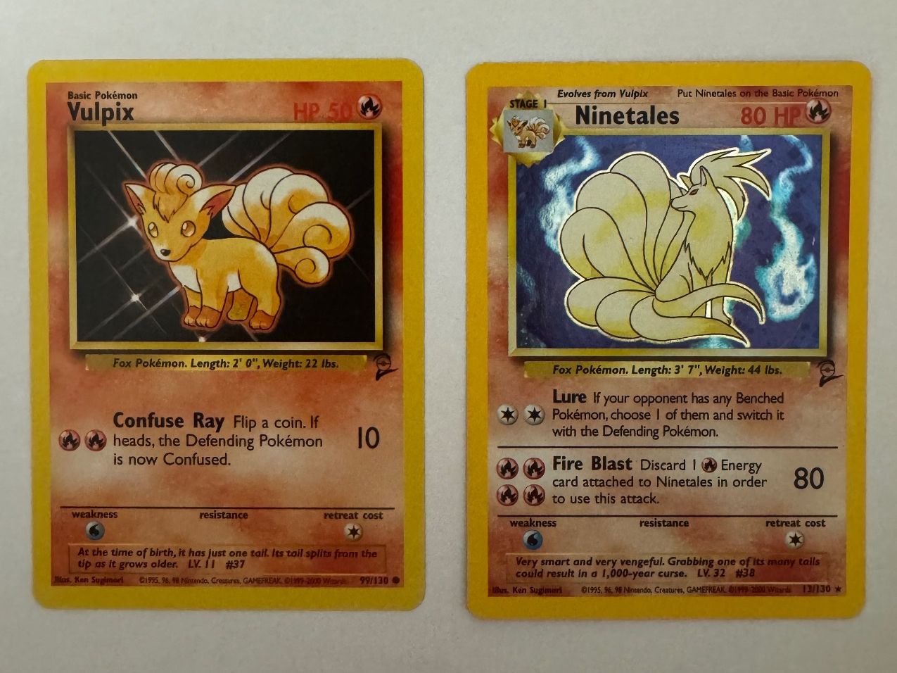 Pokémon Carte collezionabili: Pokemon Vulpix and Ninetales cards, Base set 2 – Nuovo (secondo la descrizione) da Aarau Rohr venduto da mic_d6nr 1