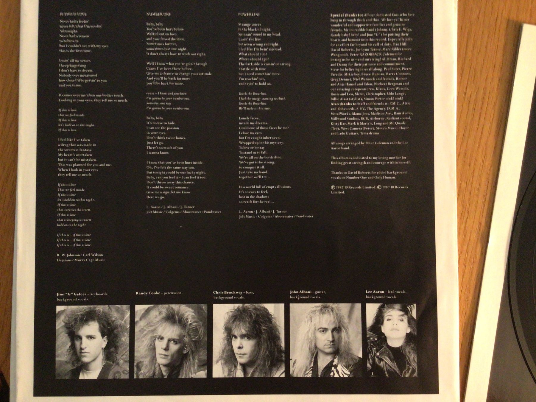 Dischi in vinile: LEE AARON, LP 1987 – Usato da Steinach venduto da Quarkie 3