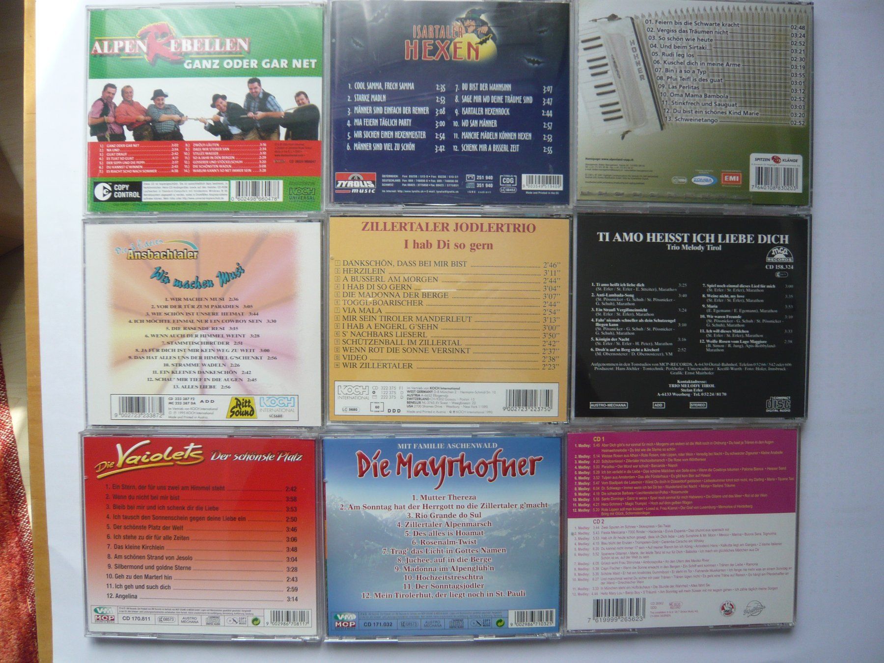 CD: 9CD Sammlung Volksmusik & Schlager – Usato da Winterthur venduto da Cajun 1