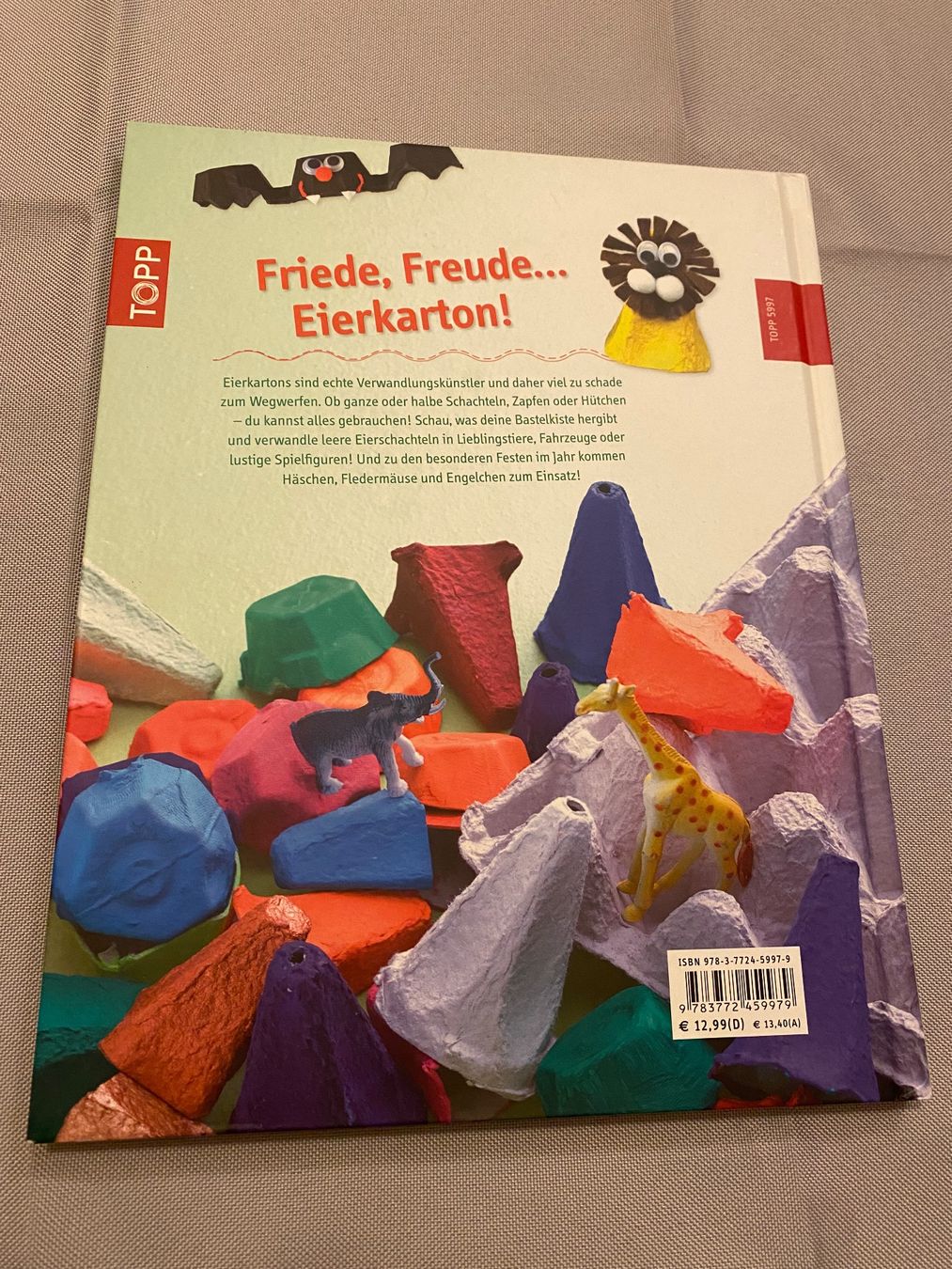 Livres: Bastelbuch Eierkarton Basteln Buch Kinder Feste NEU – Neuf (Voir description) à Basel par him_5r5n 8