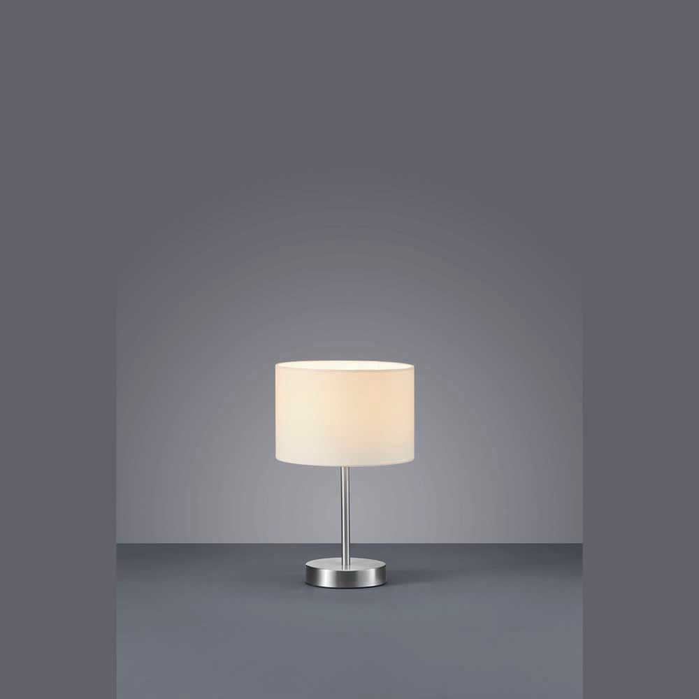 Lampade: Tischleuchte, Stoffschirm, Weiss – Nuovo (secondo la descrizione) da Kreuzlingen venduto da Smart-Light 1