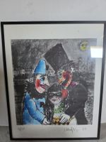 Original Farblithografie "Fasnacht / Maskerade" (1989) 