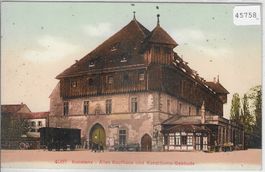 Konstanz - Altes Kaufhaus und Konziliums-Gebäude - Litho