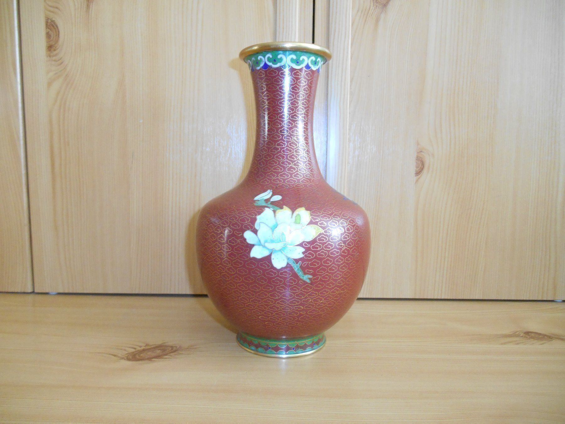 Vasi & Recipienti: Schöne Cloisonné Vase, Höhe 21.5cm – Usato da Basel venduto da fafa68 1