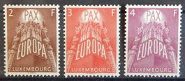Luxemburg Kat. 572-574 * 1957 Kat. 100 Euro