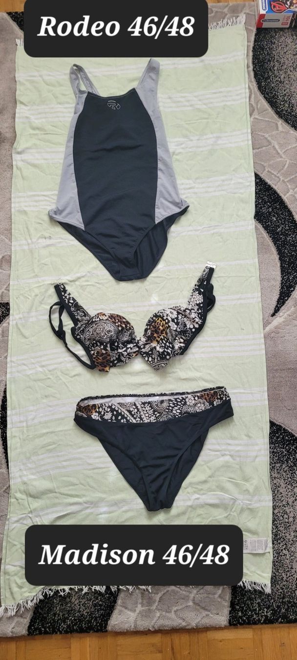 Badekleider & Bikinis: MADISON&RODEO Maillots de bain t48/SERVITTE DE PLAGES/Coton – Neu (gemäss Beschreibung) aus Vevey von x_y_f