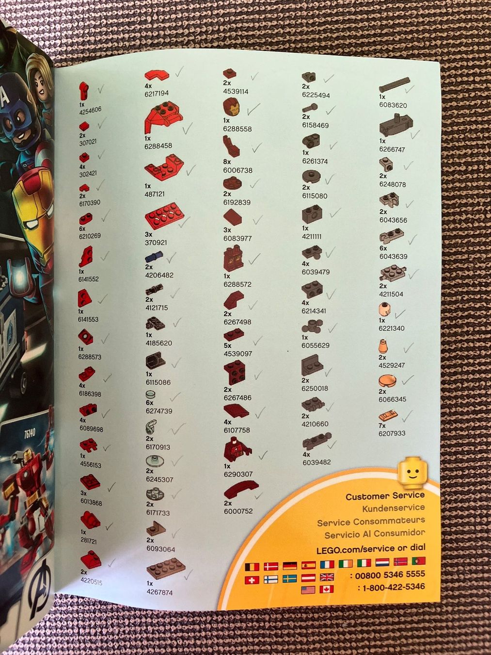 Lego Kit di costruzioni: LEGO Marvel 76140 Iron Man Mech KOMPLETT – Usato da St. Gallen venduto da ti_7knv 3