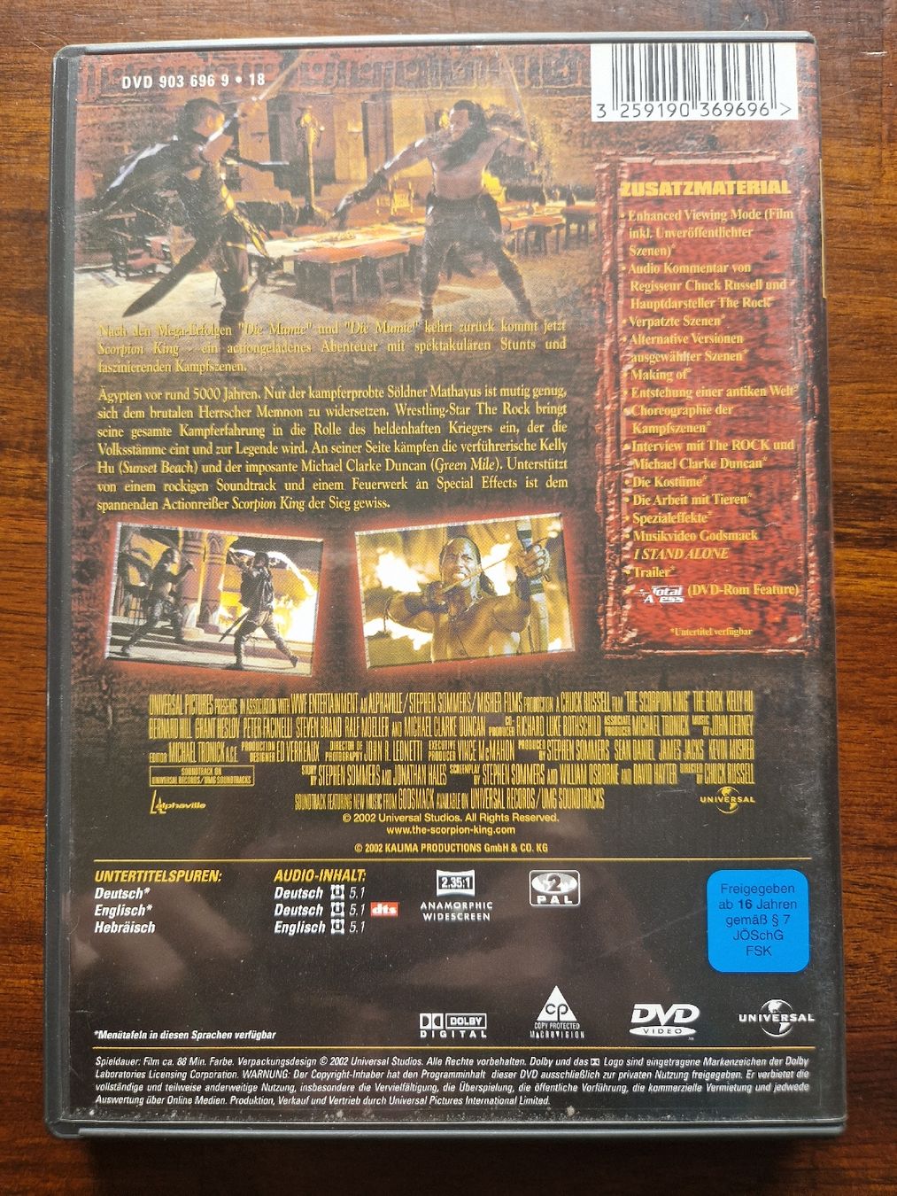 Tutti i DVDs: DVD The Scorpion King – Usato da Emmenbrücke venduto da alexa1983 1