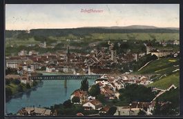Schaffhausen, Rheinbrücke mit Blick zur