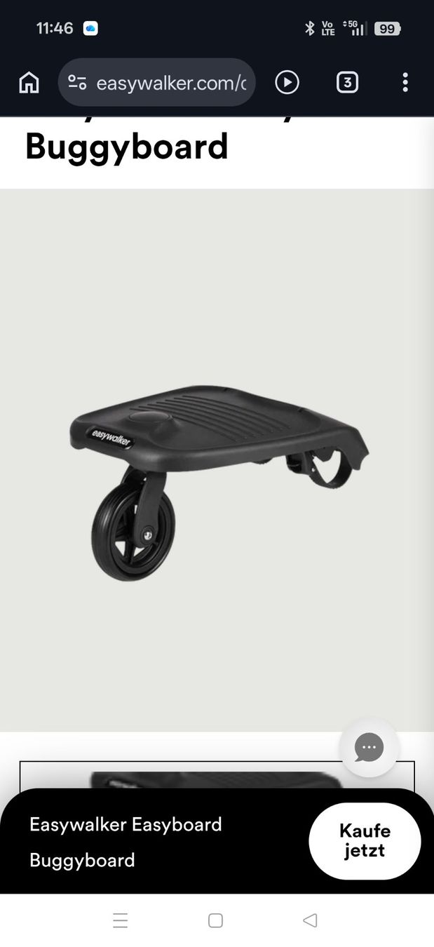 Kinderwagen Zubehör: Mitfahrbrett, Buggy Board Easywalker – Gebraucht aus Schindellegi von A.M.E. 4