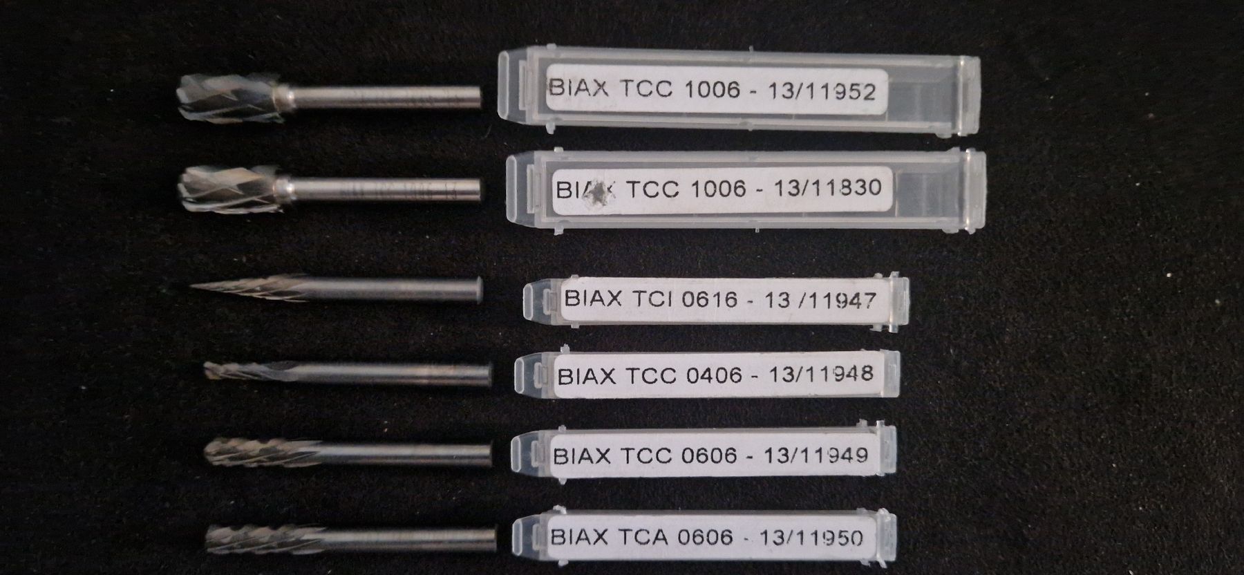 Tutti gli attrezzi: Fraises tungstène BIAX Swiss – Nuovo e nell'imballaggio originale da Le Landeron venduto da Isotoxin 1