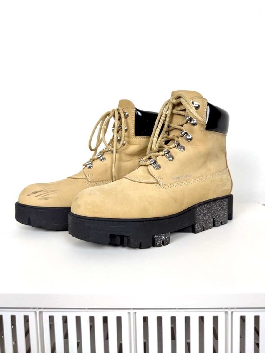 Acne Studios Scarpe da uomo: Acne Studios Boots, Grösse 40, Beige – Usato da Basel venduto da A-Z-B 1