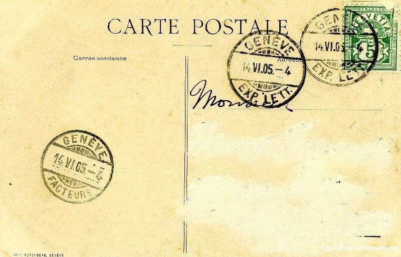 Cartoline postali: Genève -Fete communale Plain Palais 1904 – Usato da Emmenbrücke venduto da teestube 1