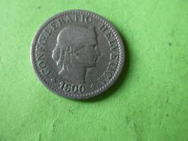 Schweiz 1900, 5 Rappen