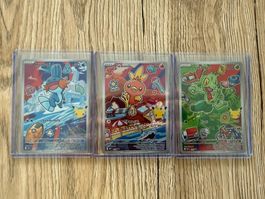 💥Pokemon First Partner - Serie 3 - 3-er Set Promo - 30th💥