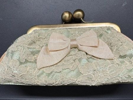 Lisbeth Dahl kleines Täschchen/Clutch mit Spitze