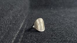 Bague ancienne, pièce de monnaie 1966, 50 centimes en argent