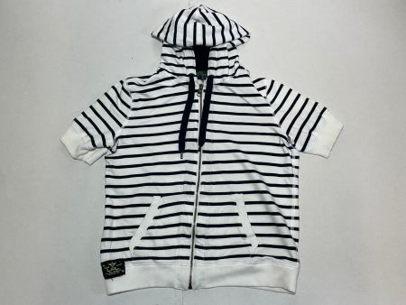 Ralph Lauren Heavy Hooded Zip T-Shirt Marinière Gr M