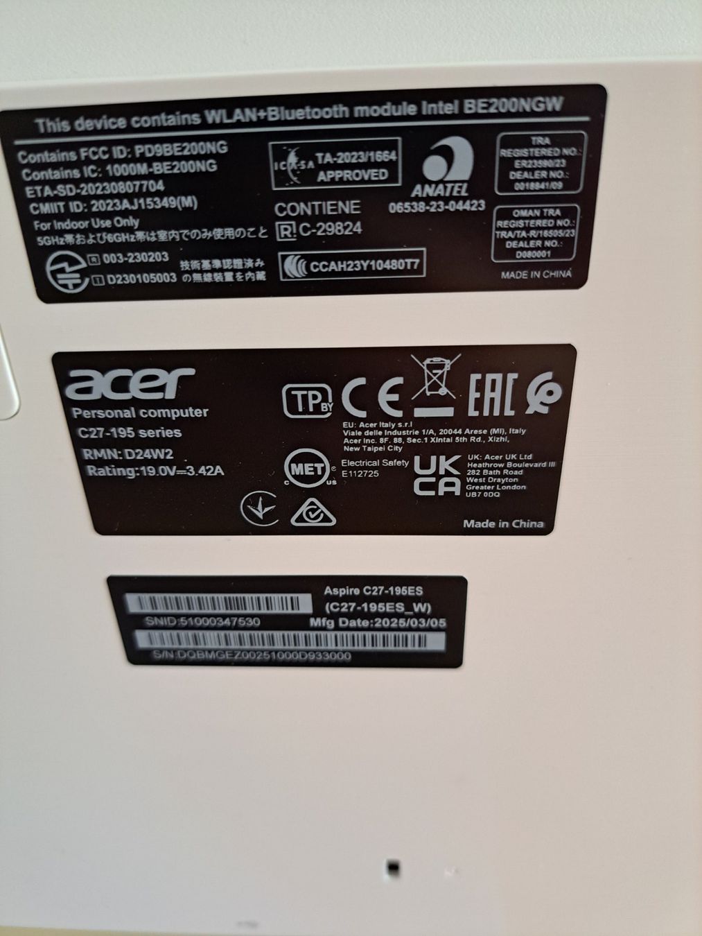 Acer PC: Acer C27 All-in-One PC – Usato da Greifensee venduto da Tobuyandsell 3
