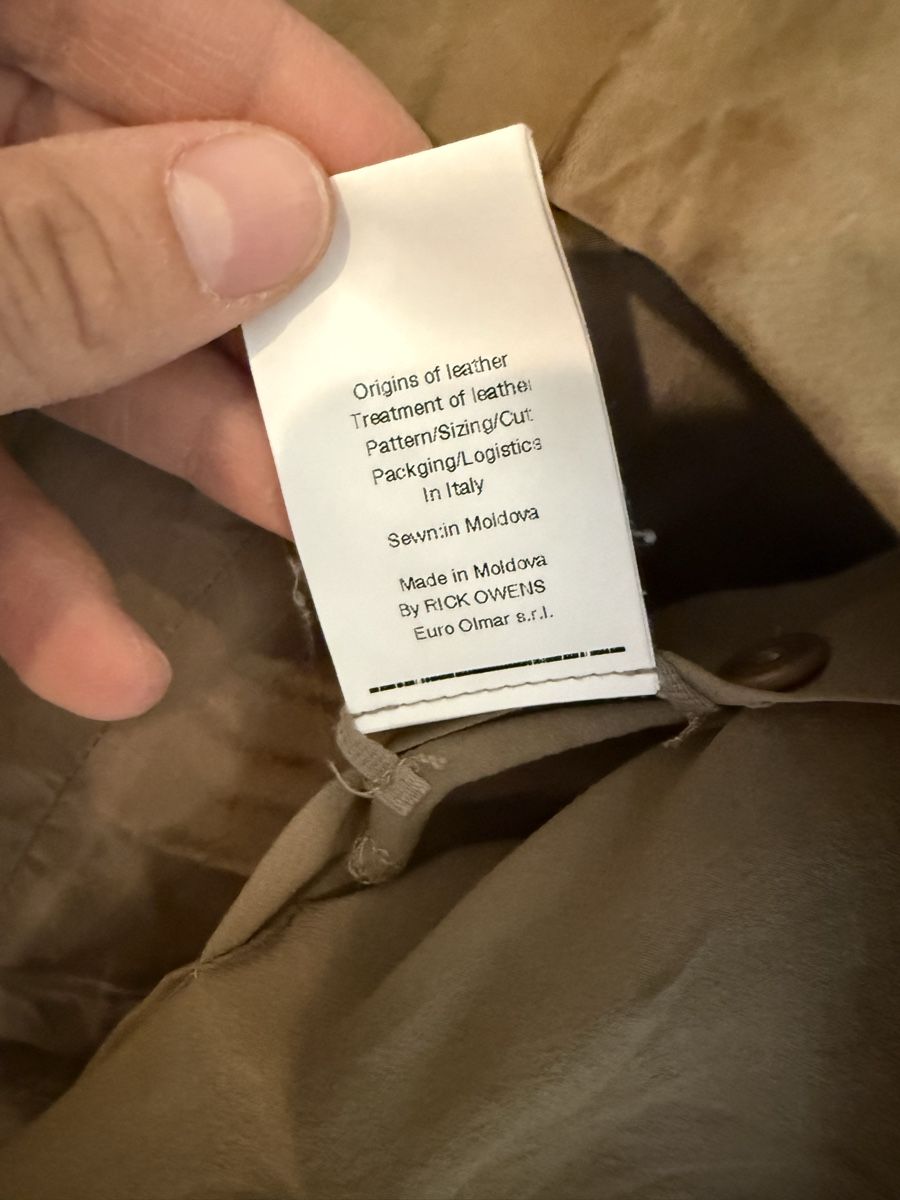 Rick Owens Giacche: Lederjacke von Rick Owens – Usato da St. Gallen venduto da calendula123 5