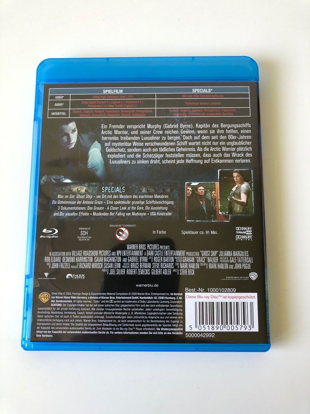 Tutti i DVDs: Ghost Ship (2002) - Bluray – Usato da Bern venduto da McFlurry_08 1