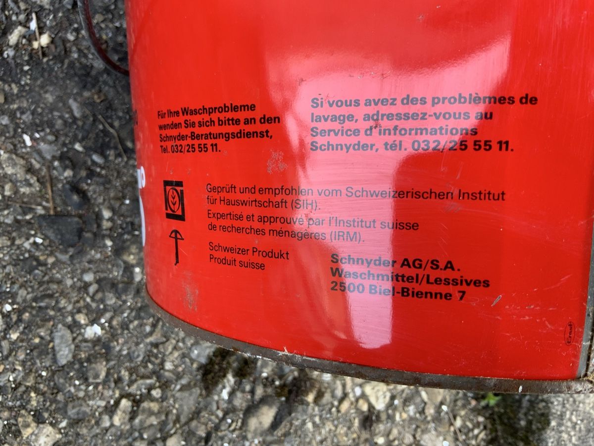 Sonstiges für Haushalt & Wohnen: Vintage Ultra Waschmittel Eimer, Metall Deko – Gebraucht aus Erlach von silvia3235 5