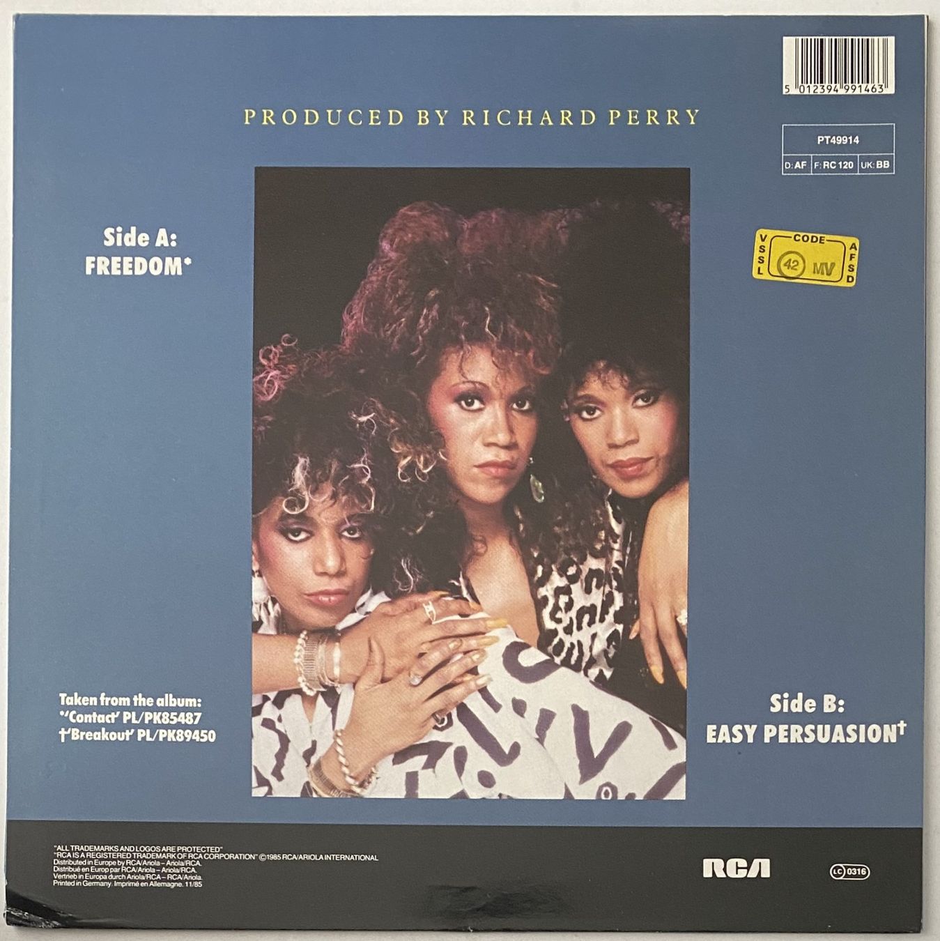 Vinyles: Pointer Sisters, Freedom – D'occasion à Flums par Empe1 1