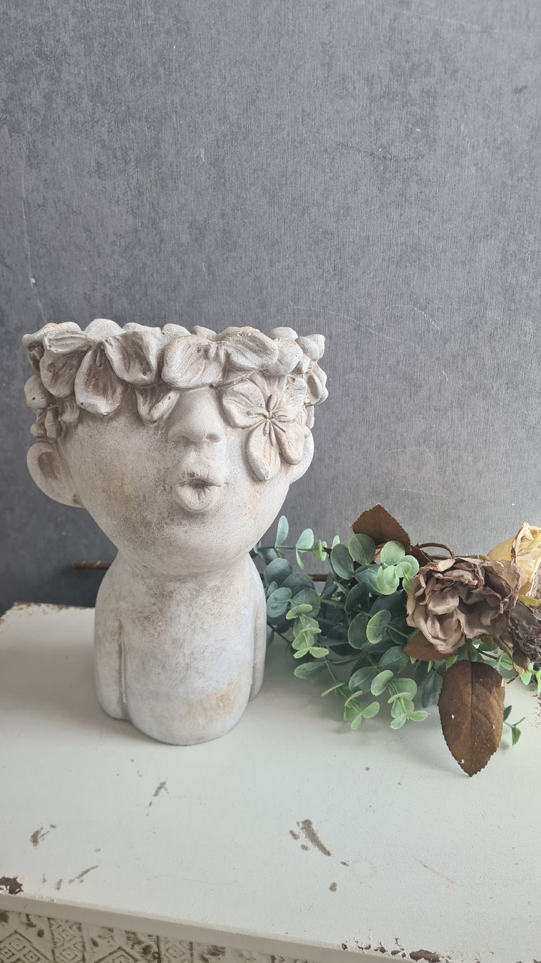 Vasi per fiori: Shabby- chic Deko Pflanzentopf mega cool – Nuovo e nell'imballaggio originale da Böttstein venduto da decodor-angi 3