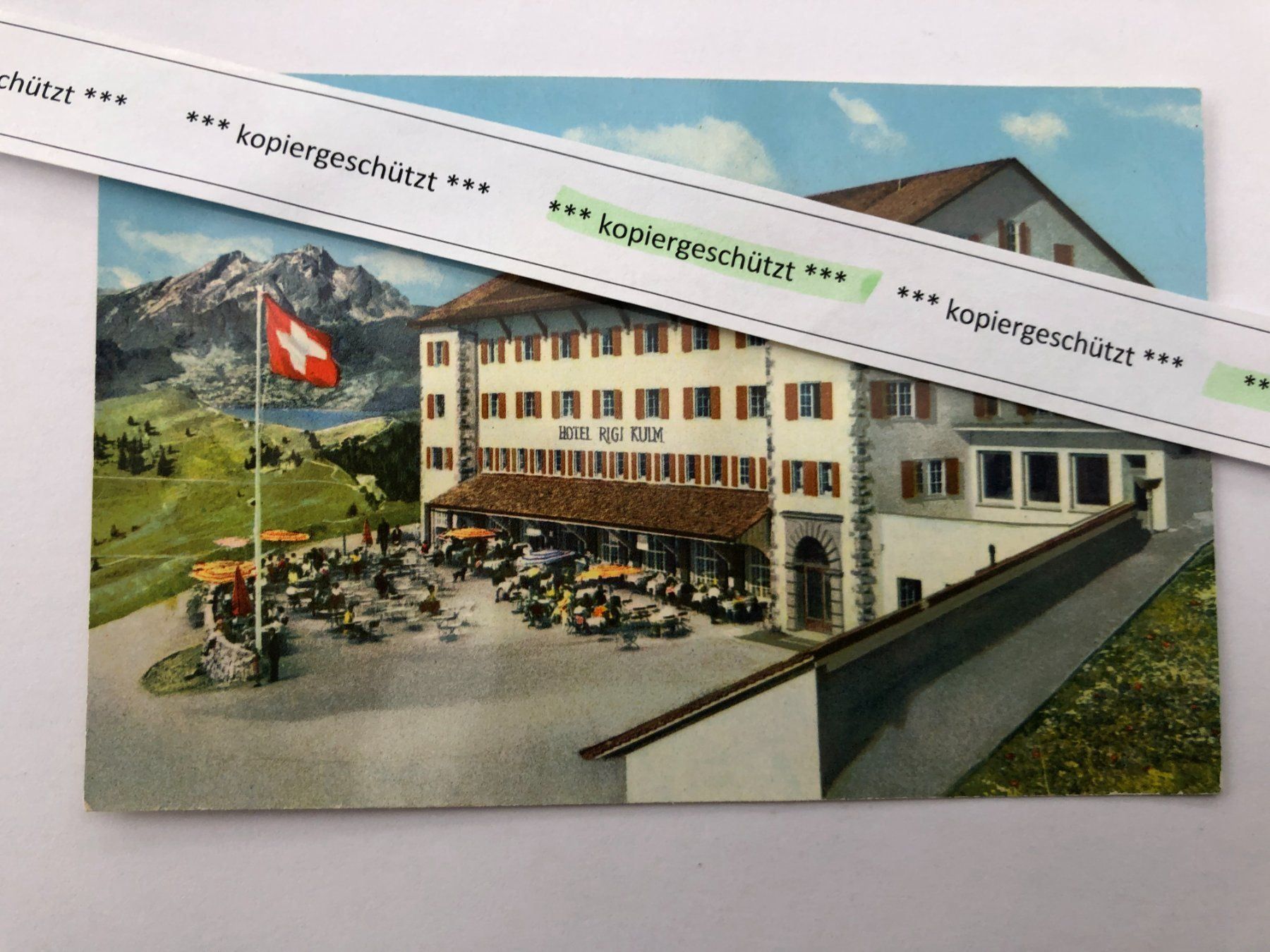 Cartoline postali: Hotel Rigi-Kulm AK alt – Usato da Hefenhofen venduto da Bierinder