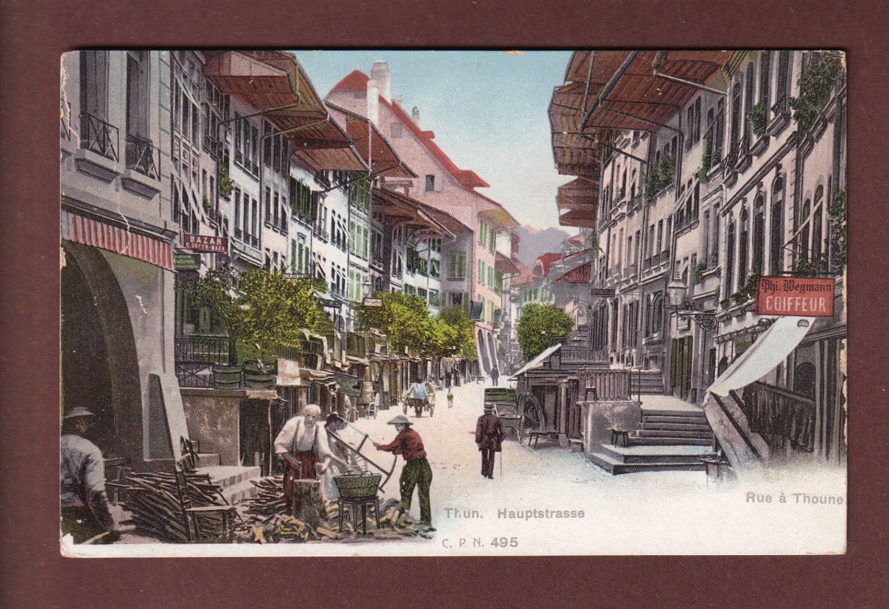 Ansichtskarten: THUN - Hauptstrasse - CPN – Gebraucht aus Pully von nicecards