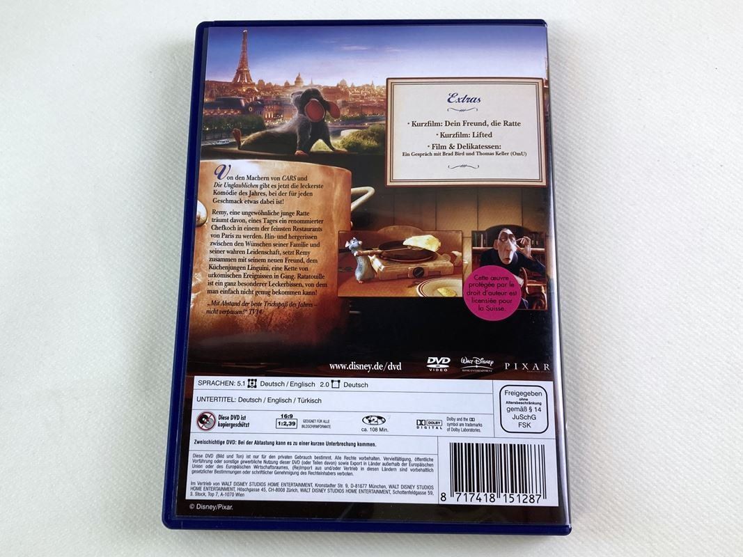 Alle DVDs: DISNEY | Ratatouille | DVD – Gebraucht aus Wittenbach von Restwert_St-Gallen 1