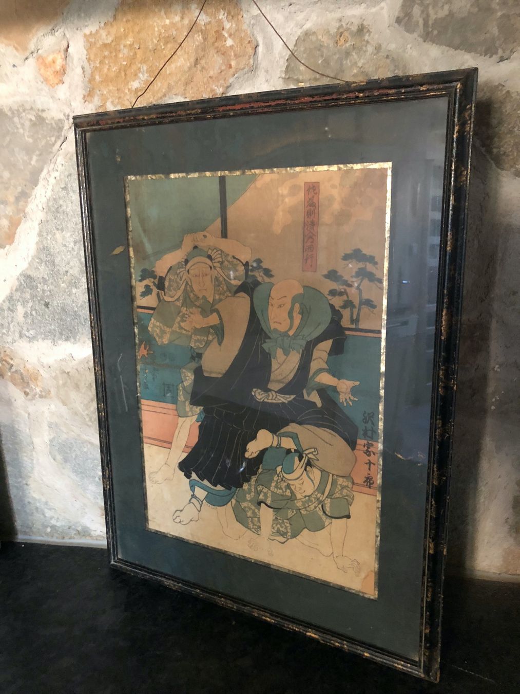Xilografie: wunderschöner Japanischer Holzschnitt - antikes Bild - Top – Usato da Ittenthal venduto da Hwaggis 2