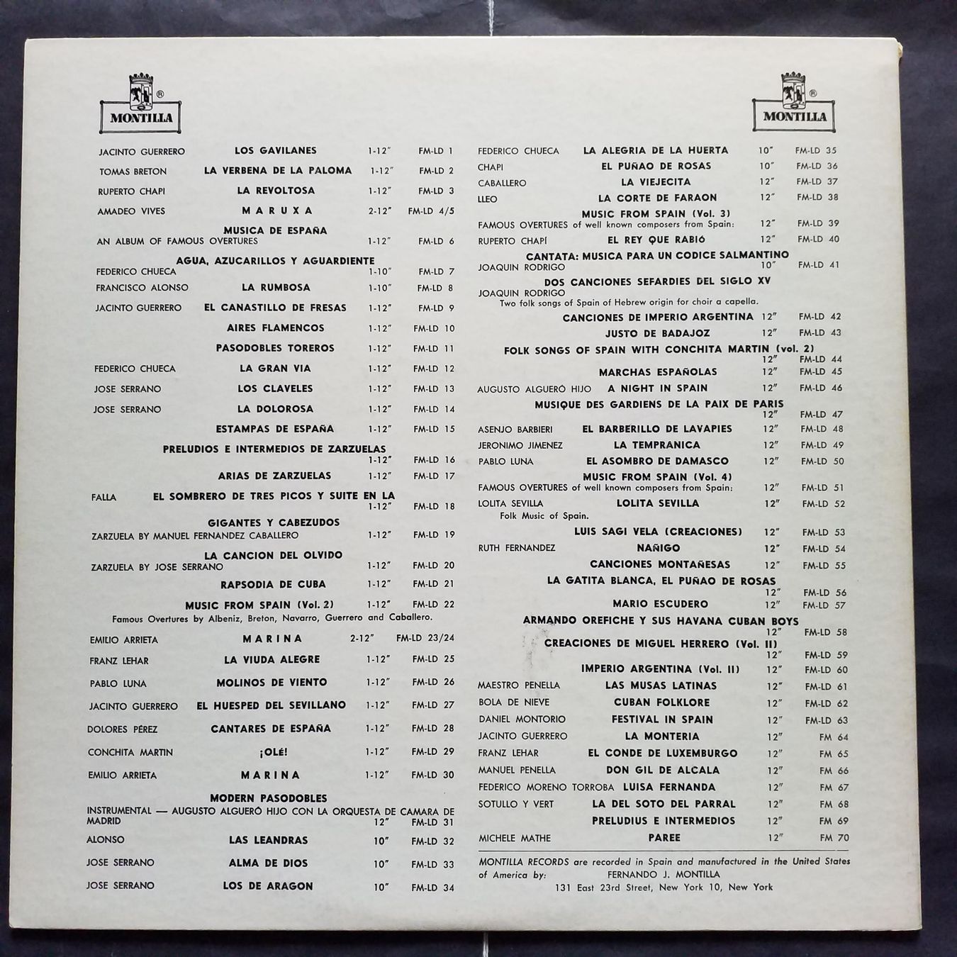 Dischi in vinile: PASO DOBLES TOREROS ............ 1967 US press  - NEW – Nuovo (secondo la descrizione) da Yverdon-les-Bains venduto da Jacotreut 1
