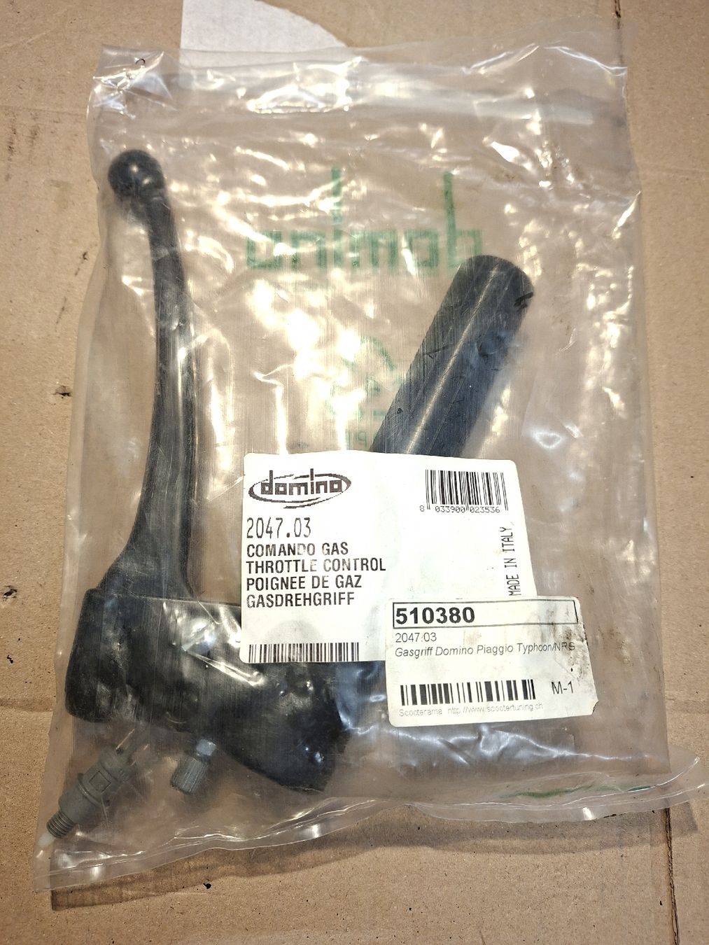 Piaggio Tutti pezzi di ricambio per scooter: Gasgriff Fabrikneu original Piaggio 510380 – Nuovo e nell'imballaggio originale da Höri venduto da Kanonenfutter3