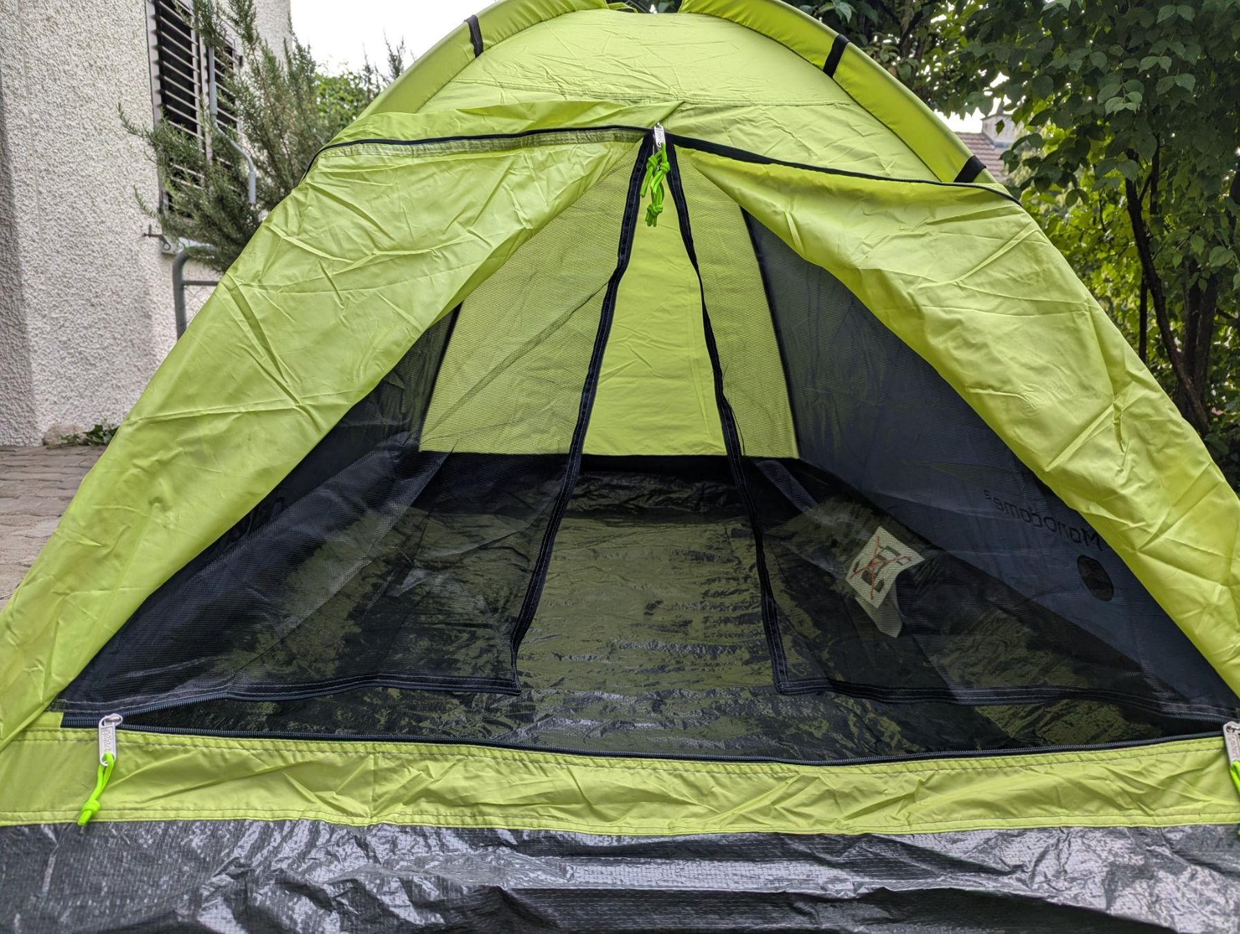 Tende : Gelert Monodome 2 Zelt - Lime/Charcoal – Usato da Niederglatt ZH venduto da Dgeiss 3