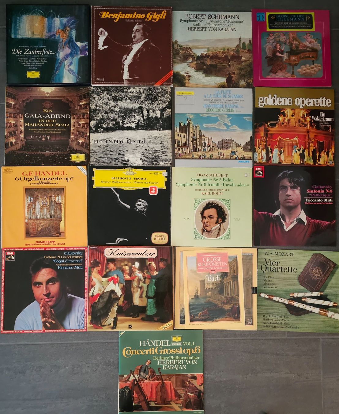 Schallplatten: Set mit 81 Vinyl Klassik – Gebraucht aus Wahlen b. Laufen von Cg10 4