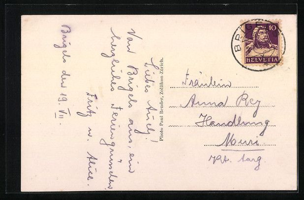 Cartoline postali: AK Brigels, Hotel Kistenpass – Usato da Berlin venduto da bartko-reher 1