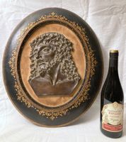 🌟 XL Bronze Jesus Christus Relief Dornenkrone 19. Jh.🌟