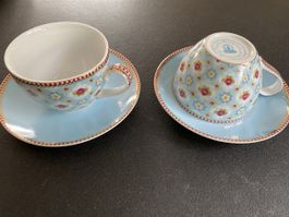 Pip Studio Teetasse mit Unterteller