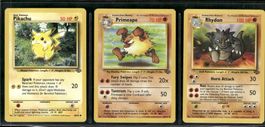Vintage Pokémon Karte Jungle EN 1999 Lot of 3