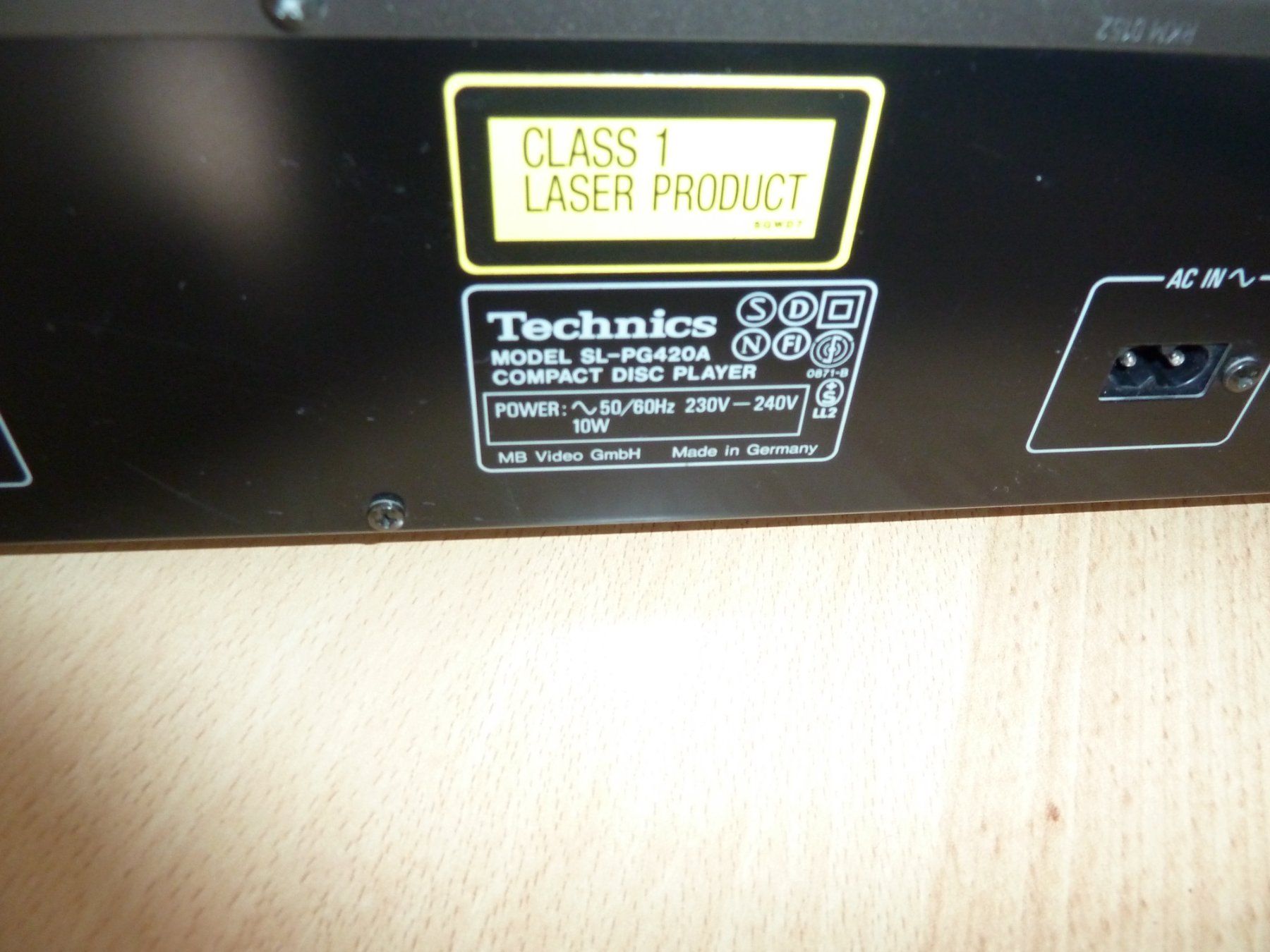 Technics Multimediaplayer & Streamer: TECHNICS CD Spieler / SL-PG 420 A – Gebraucht aus Basel von kapi5454 4
