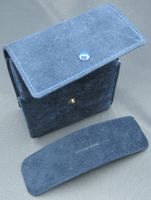 Étui montre CHOPARD de transport (de service), suédine bleue