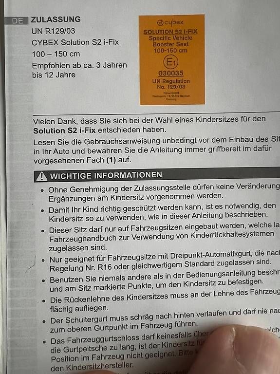 Auto-Kindersitze: Kindersitz - Cybex Gold Solution S2 I-fix – Gebraucht aus Zürich von Dcmf 2