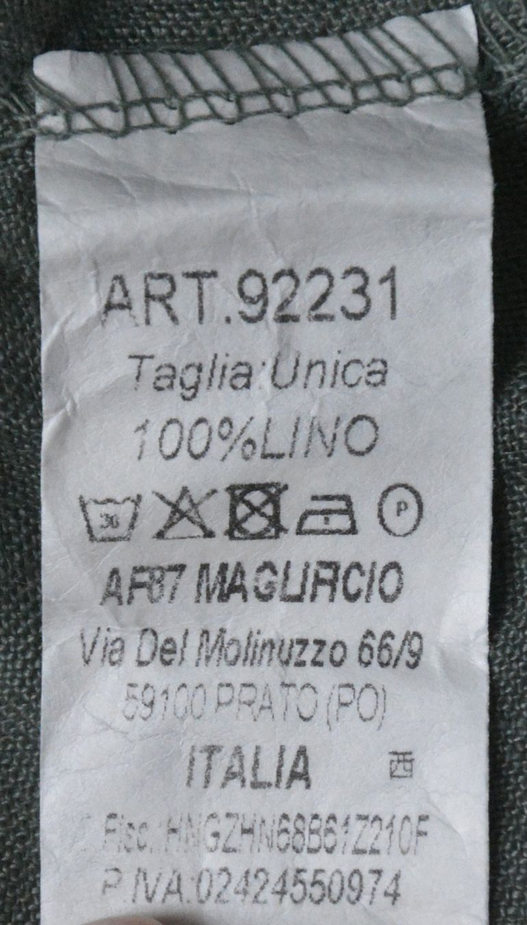 Pantaloni: Olivegrüne Leinen Shorts von Maya – Usato da Niederhasli venduto da littledrop 3