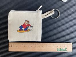 Schlüsselanhänger mit Mini-Baumwolltäschli