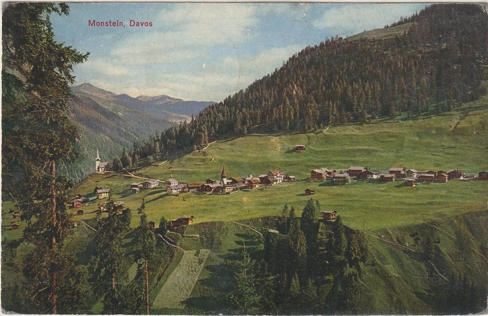 Cartoline postali: MONSTEIN DAVOS, ZIRKULIERT – Usato da Bure venduto da Tarif