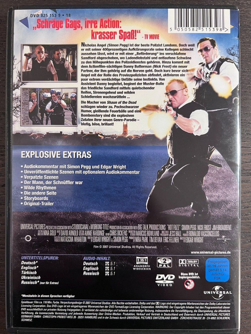 Tutti i DVDs: Hot Fuzz – Usato da Zürich venduto da FilmFreunde 1