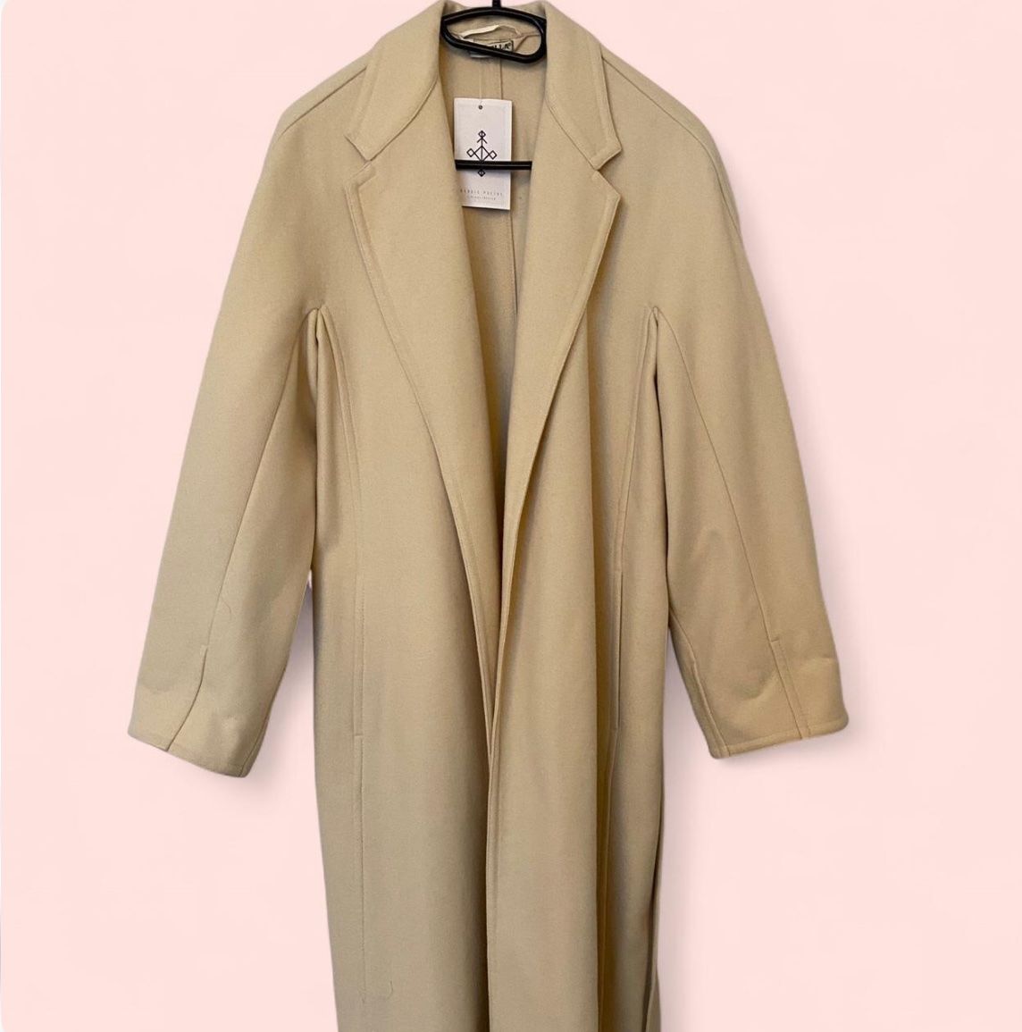 Marella Cappotti: Langer Mantel Marella - Creme/Beige – Nuovo (secondo la descrizione) da Zürich venduto da sonia.online