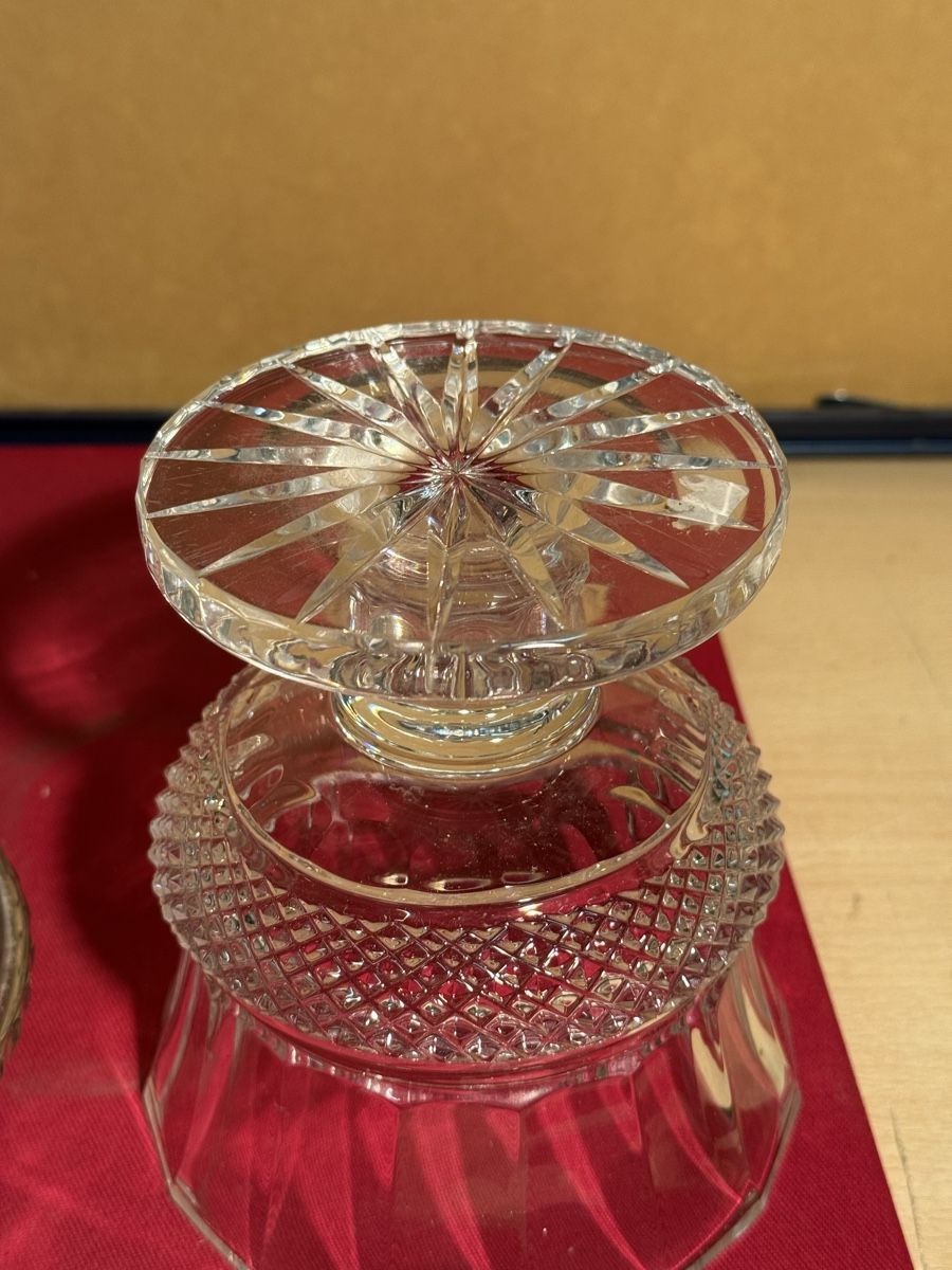 Zuccheriere: ANTIQUE BOHEMIAN RUBY CANDY DISH Bonbonniere – Usato da Lausanne venduto da vas_mbk2 6